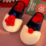 Winter Plush Slippers Christmas Cute Santa Claus And Christmas Tree Slipper Warm Anti-Slip House Shoes For Women - Livefree