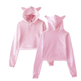 Sweatshirt Women Hoodie Pullover Clothes For Girls Streetwear Spring Long Sleeve Crop Top Hoodies - Livefree