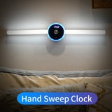 Smart Cabinet Light Clock Timing Sensor Light Removable LED Wardrobe Light Manual Sweep Switch Light - Livefree