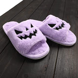 Halloween Shoes Winter Cute Warm Home Slippers Women - Livefree