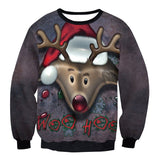 UGLY CHRISTMAS SWEATER Vacation Santa Elf Funny Womens Men Sweaters Tops Autumn Winter Clothing - Livefree