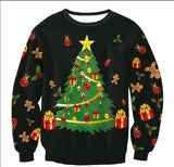UGLY CHRISTMAS SWEATER Vacation Santa Elf Funny Womens Men Sweaters Tops Autumn Winter Clothing - Livefree