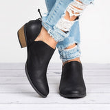 Autumn Women Shoes Retro High Heel Ankle Boots - Livefree