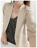 Spring New Elegant V-neck 34 Sleeves Coat For Women - Livefree