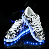 Men and women light shoes couple fluorescent shoes - Livefree