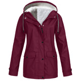 Fleece Jacket Outdoor Mountaineering Hooded Coat Winter Outwear - Livefree