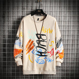 SingleRoad Mens Crewneck Sweatshirt Men Harajuku Oversized Japanese Streetwear Hip Hop Black Hoodie Men Sweatshirts Hoodies - Livefree