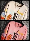 SingleRoad Mens Crewneck Sweatshirt Men Harajuku Oversized Japanese Streetwear Hip Hop Black Hoodie Men Sweatshirts Hoodies - Livefree