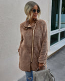 Women Clothes Winter Warm Pocket Fur Coat - Livefree