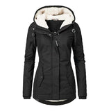 Hot Style Ladies Long-Sleeved Zipper Pocket Padded Coat Jacket - Livefree