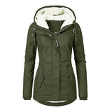 Hot Style Ladies Long-Sleeved Zipper Pocket Padded Coat Jacket - Livefree