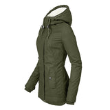 Hot Style Ladies Long-Sleeved Zipper Pocket Padded Coat Jacket - Livefree