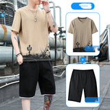 Sports Suit Men's Summer Cotton Short Sleeve T-Shirt Shorts Men's - Livefree