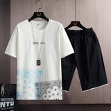 Sports Suit Men's Summer Cotton Short Sleeve T-Shirt Shorts Men's - Livefree