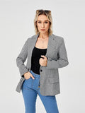 Womens Casual Blazer Jacket  Long Sleeve Work 0ffice Blazer Lapel  Jacket - Livefree