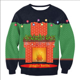 UGLY CHRISTMAS SWEATER Vacation Santa Elf Funny Womens Men Sweaters Tops Autumn Winter Clothing - Livefree