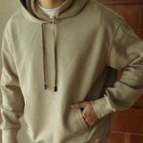Hooded Sweater Loose Cotton Casual Solid Color Coat - Livefree