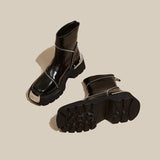 Women's Retro Mechanical Style Ankle Boots - Livefree