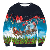 UGLY CHRISTMAS SWEATER Vacation Santa Elf Funny Womens Men Sweaters Tops Autumn Winter Clothing - Livefree