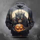Halloween Horror Pumpkin Head 3D Hoodie