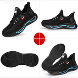 Steel Toe Shoes For Men Work Safety Shoes Nonslip Indestructible Sneakers - Livefree