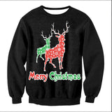 UGLY CHRISTMAS SWEATER Vacation Santa Elf Funny Womens Men Sweaters Tops Autumn Winter Clothing - Livefree