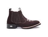 Vintage Suede Flat Heel Round Toe Martin Boots Men - Livefree