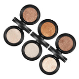 MYS Brand Face Makeup Powder 6 color Waterproof Minerals Shimmer Brightener Contour Glow Kit Bronzer Highlighter Makeup Palettes - Livefree