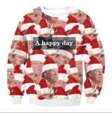 UGLY CHRISTMAS SWEATER Vacation Santa Elf Funny Womens Men Sweaters Tops Autumn Winter Clothing - Livefree