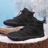 Five Fingers Non-slip Snow Boots Waterproof Velvet Warm Men And Women Outdoor Hiking Shoes - Livefree