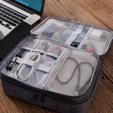 Electronics Organizer Travel Cable Organizer Bag Waterproof Portable Digital Storage Bag Electronic Accessories Case Cable Charger Organizer Case Multifunctional Waterproof Storage Bag - Livefree