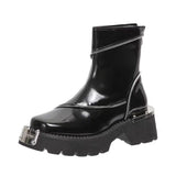 Women's Retro Mechanical Style Ankle Boots - Livefree