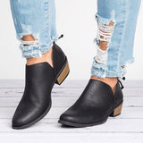 Autumn Women Shoes Retro High Heel Ankle Boots - Livefree