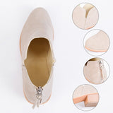 Autumn Women Shoes Retro High Heel Ankle Boots - Livefree