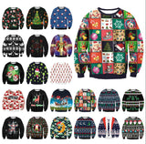 UGLY CHRISTMAS SWEATER Vacation Santa Elf Funny Womens Men Sweaters Tops Autumn Winter Clothing - Livefree