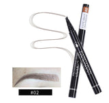 Microblading Eyebrow Pencil Waterproof Fork Tip Tattoo Pen Tinted Fine Sketch Eye Brow Pencils Long Lasting Eyebrows - Livefree