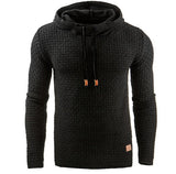 Men's Jacquard Sweater Long-sleeved Hoodie Warm Color Hooded Sweatshirt Jacket - Livefree