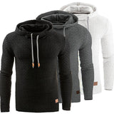 Men's Jacquard Sweater Long-sleeved Hoodie Warm Color Hooded Sweatshirt Jacket - Livefree