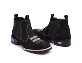 Vintage Suede Flat Heel Round Toe Martin Boots Men - Livefree