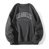 Letter Print Crew Neck Pullover Sweatshirt - Livefree