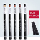 Microblading Eyebrow Pencil Waterproof Fork Tip Tattoo Pen Tinted Fine Sketch Eye Brow Pencils Long Lasting Eyebrows - Livefree