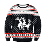 UGLY CHRISTMAS SWEATER Vacation Santa Elf Funny Womens Men Sweaters Tops Autumn Winter Clothing - Livefree