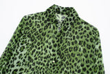 European and American New Fashion Polo Collar Long Sleeve Animal Pattern Single Breast Versatile Comfortable Shirt For Women - Livefree