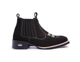 Vintage Suede Flat Heel Round Toe Martin Boots Men - Livefree