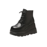 Small Height-increasing Martain Boots Women's High Heel British Style - Livefree