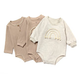 Spring And Autumn Romper R Baby Long Sleeve Waffle - Livefree
