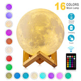LED Night Lights Moon Lamp 3D Print Moonlight Timeable Dimmable Rechargeable Bedside Table Desk Lamp Children's Leds Night Light - Livefree
