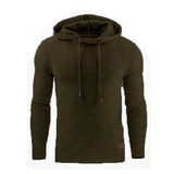 Men's Jacquard Sweater Long-sleeved Hoodie Warm Color Hooded Sweatshirt Jacket - Livefree