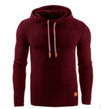 Men's Jacquard Sweater Long-sleeved Hoodie Warm Color Hooded Sweatshirt Jacket - Livefree
