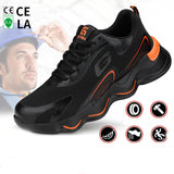 Steel Toe Shoes For Men Work Safety Shoes Nonslip Indestructible Sneakers - Livefree